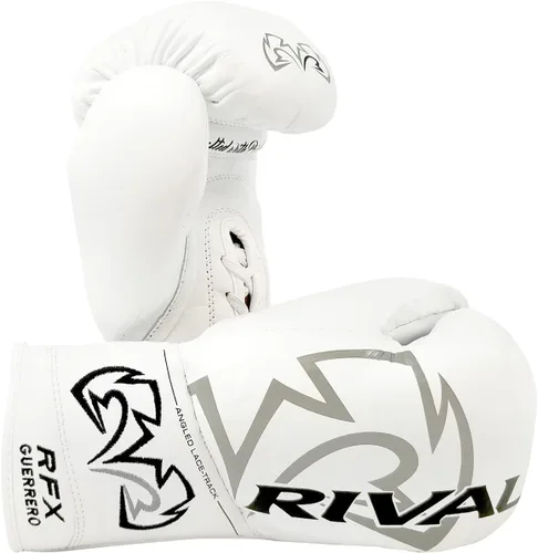 Vista 5 de Guantes de boxeo RIVAL RFX-Guerrero Pro Fight, HDEF Hard, cierre con cordones, sensación más rígida y firme, aprobado para competición