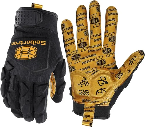 Vista 7 de Seibertron Pro 3.0 Elite Ultra-Stick Football Receiver Gloves, High Performance Non-Slip Sports Gloves for Youth Kids Boys Girls & Adult