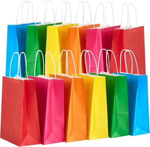 Vista 13 de RACETOP Bolsas de Papel Marrón Grandes con Asas al Por Mayor 100 Piezas 16x6x12 Pulgadas Bolsas de Regalo al Por Mayor, Bolsas de Papel Kraft Marrón