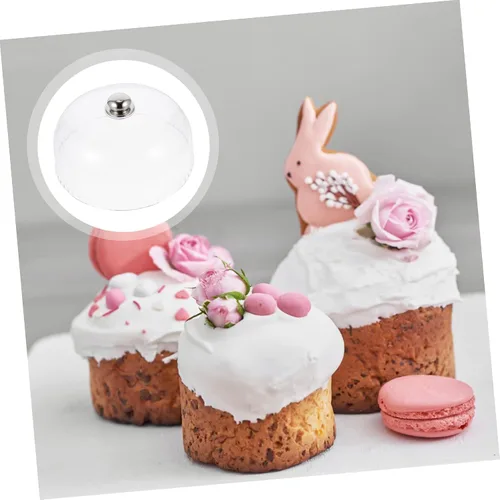 Vista 9 de BESTOYARD 3 piezas de bandeja para tartas, bandejas de plástico, capacillos para cupcakes, palet de plástico, pantalla de alimentos para mosca