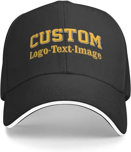 Vista 2 de Gorras de béisbol unisex personalizadas para hombres y mujeres, sombrero personalizado con tu propia imagen, logotipo, texto, nombre, gorras