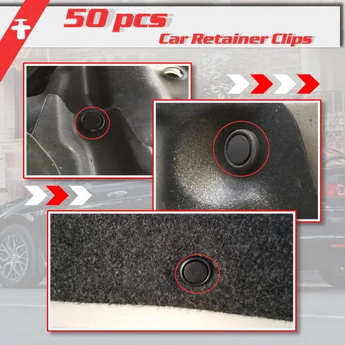 Vista 6 de OTUAYAUTO 50 clips de retención de plástico, clips de sujeción de cubierta del motor, repuesto para Lexus y Toyota 2002-2019, clips de protección