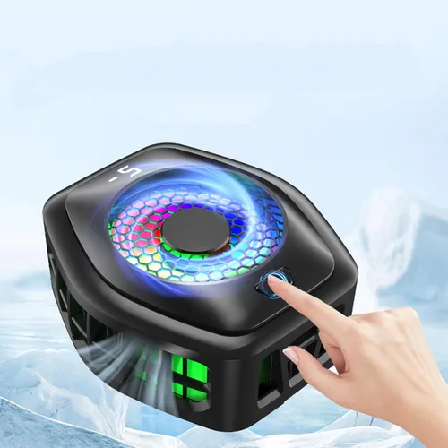 Vista 6 de 2-in-1 Clip Phone Cooler for Gaming, Semiconductor Fan, Fast Cooling