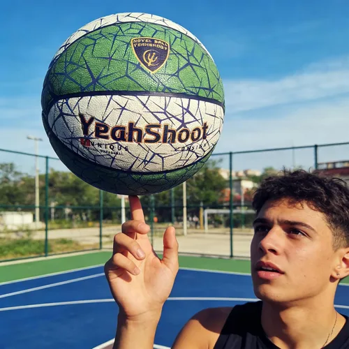 Vista 5 de Baloncesto que brilla en la oscuridad, baloncesto holográfico luminoso que brilla para entrenamiento al aire libre y juegos nocturnos, un gran