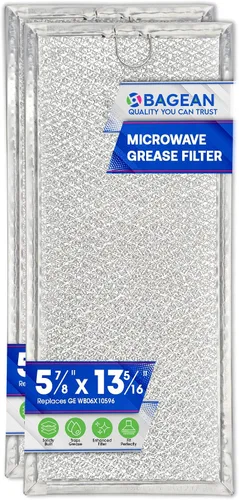 Vista 7 de Filtro de microondas de repuesto de 13.3" x 5.85" WB06X10596 Filtro de microondas GE compatible con Whirlpool Maytag Samsung - Filtro de grasa