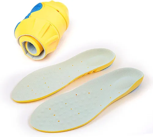 Vista 5 de Plantillas de espuma viscoelástica para hombres y mujeres, niños, que proporcionan soporte de arco, amortiguación y absorción de golpes, alivia