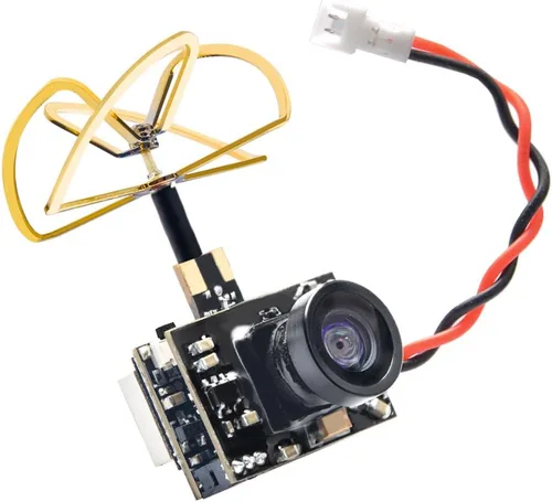 Vista 2 de AKK A2 5.8Ghz 200mW FPV Transmisor Raceband 600TVL 1/4 Cmos Mini FPV Micro AIO Cámara con Antena Trébol para FPV Drone