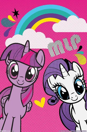 Vista 11 de Trends International Hasbro My Little Pony - Smile Wall Poster, 22.4L x 14.7W, Barnwood Framed Version