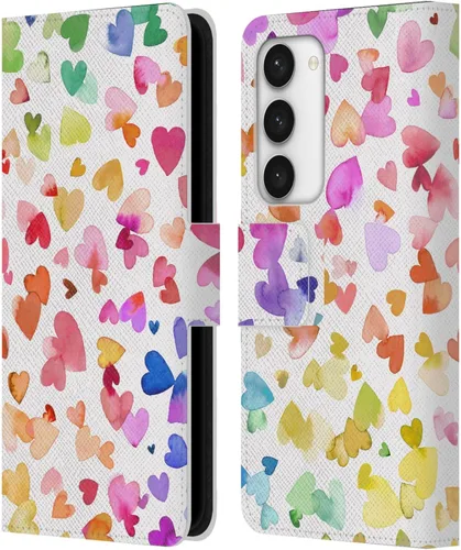 Vista 237 de Head Case Designs Officially Licensed Ninola Brushstrokes Multi Colorful Leather Wallet Case Compatible with Samsung Galaxy A07 4G