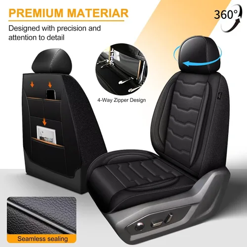 Vista 3 de TTX LIGHTING Fundas de asiento de automóvil personalizadas para Mazda CX5 2013-2025: CX-5 juego completo de fundas de asiento impermeables de piel