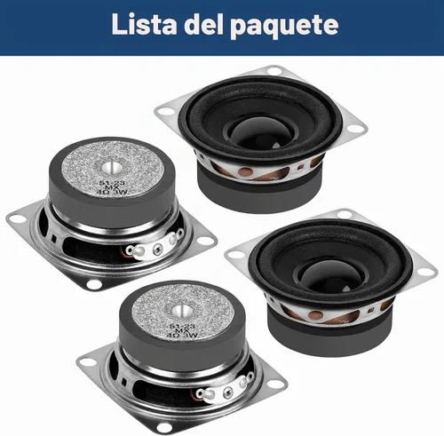 Vista 9 de MakerHawk 2 "4 ohmios 3W gama completa altavoz de audio estéreo Woofer altavoz para Arduino (4pcs)