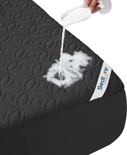 Vista 13 de BEDLORE - Protector de colchón impermeable, tamaño individual Deep Pockets Fit 6"-15" Mattresses, Soft Breathable Dirt-proof Single Bed Mattress