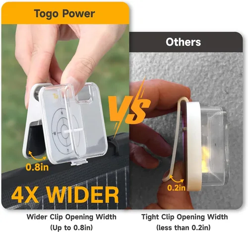 Vista 2 de Togo POWER Guía de ángulo solar para panel solar portátil, herramienta de seguimiento solar Encuentra el ángulo ideal para maximizar la ingesta
