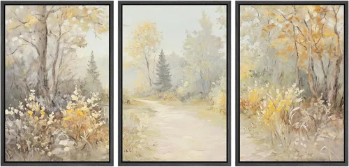 Vista 84 de SIGNWIN Lienzo enmarcado para pared, juego de arte dramático de cielo tormentoso, ilustraciones de paisaje nuboso Moody, arte moderno decorativo