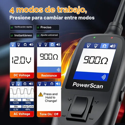 Vista 3 de Autel PowerScan PS100 Kit de sonda de circuito de potencia, 2026 para todos Negro