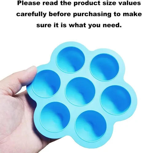 Vista 3 de CHuangQi 2 moldes de silicona para bocados de huevo para olla instantánea de 5, 6, 8 cuartos de galón, olla a presión, recipiente de almacenamiento