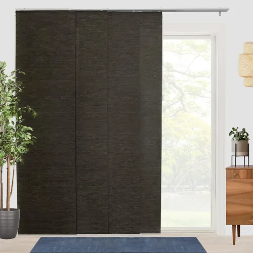 Vista 13 de CHICOLOGY Persianas de puertas corredizas, Persianas para puertas corredizas de vidrio, persianas verticales para puertas de patio, divisor