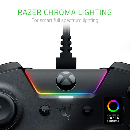 Vista 4 de Razer Wolverine Ultimate Officially Licensed Xbox One Controller 6 Remappable Buttons and Triggers - Interchangeable Thumbsticks and D-Pad - For PC