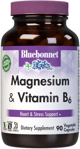 Vista 6 de BlueBonnet Cápsulas vegetarianas de magnesio y calcio 2:1, 90