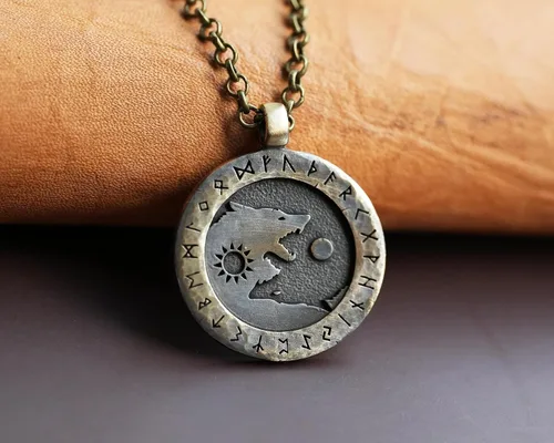 Vista 45 de Collar Yin Yang para hombre, joyería colgante de alta calidad de aspecto antiguo, regalos de Yin Yang, joyería vikinga para hombres