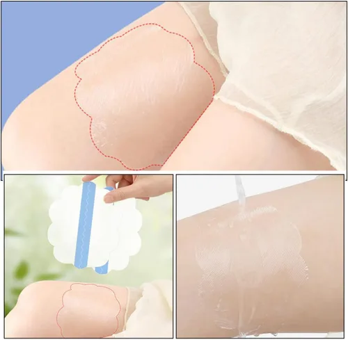 Vista 3 de 10pcs Thigh Chafing Prevention Covers Anti-Friction Body Patches Breathable Adhesive for Inner Thigh Skin Protection During Sports and Outdoor