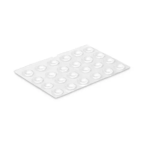 Vista 2 de Tope Inofix 8 x 2,2 mm Protector antichoques 25 Unidades Transparente PVC