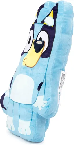 Vista 3 de Jay Franco - Almohada decorativa con forma de Bluey de poliéster - Almohada de felpa súper suave para niños - Mide 17 pulgadas