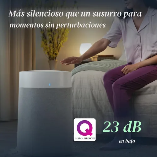 Vista 5 de BLUEAIR Purificadores de aire para habitaciones grandes, limpia 3,048 pies cuadrados en una hora, limpiador de aire inteligente HEPASilent
