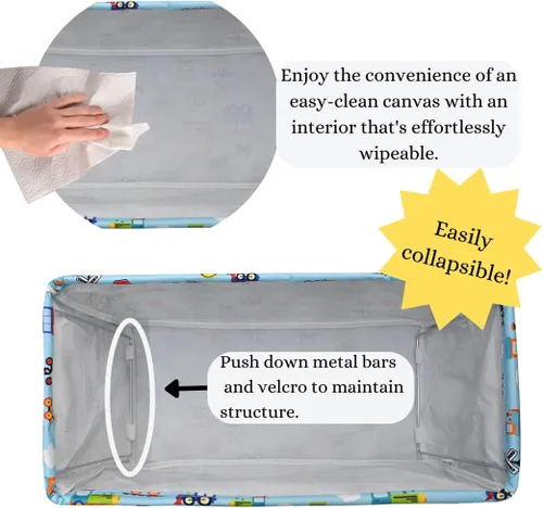 Vista 154 de NGIL Bolsa de comestibles reutilizable extra grande plegable de gran tamaño para comestibles, almacenamiento, picnic, playa, Estampado