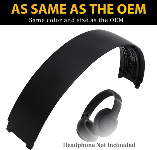 Vista 3 de Studio Pro - Kit de reparación de repuesto de diadema para auriculares inalámbricos Beats Studio Pro, materiales compuestos, duradero y resistente a