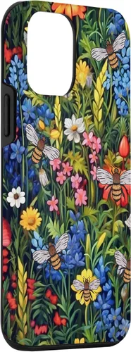 Vista 3 de Funda para iPhone 12 mini Bees And Wildflowers