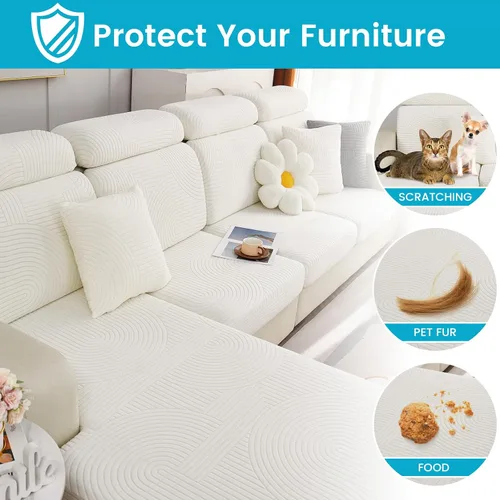 Vista 4 de Beacon Pet Funda universal para sofá resistente al desgaste, fundas elásticas para sofá mágico 2024, fundas elásticas para sofá, fundas de sofá