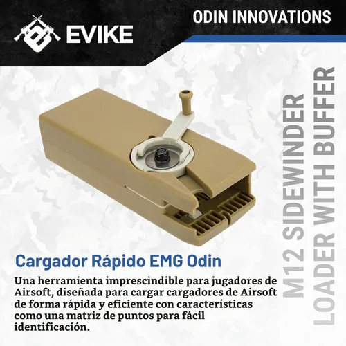 Vista 2 de Evike - Cargador de velocidad EMG Odin M12 Sidewinder con amortiguador de Tierra oscuro