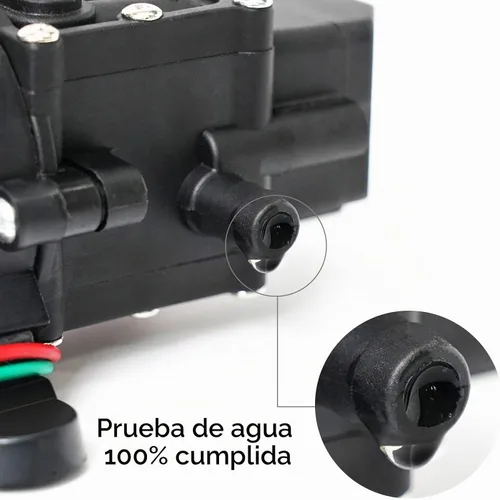 Vista 6 de G Ganen Bomba de agua dulce de 12 V CC con 2 abrazaderas de manguera, bomba de diafragma de 12 voltios, bomba rociadora autocebante con interruptor
