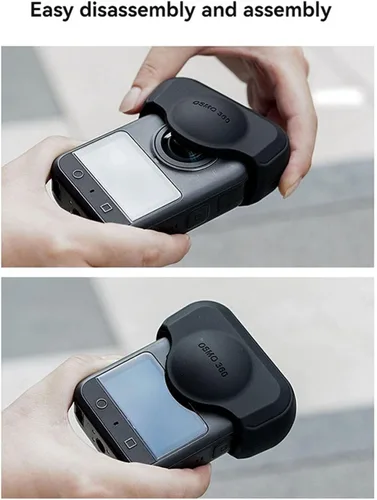 Vista 5 de Funda de silicona para DJI OSMO 360, funda protectora para lente de cámara, resistente a los arañazos, protector de lente anticaída, compatible