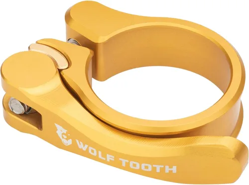 Vista 13 de Wolf Tooth Abrazadera de tija de sillín de liberación rápida QR - 1.126 in, verde