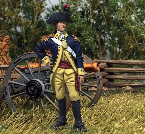 Vista 2 de W. Britain's Toy Soldiers Colección Museo 10060 Alexander Hamilton 1:30 Escala Peltre