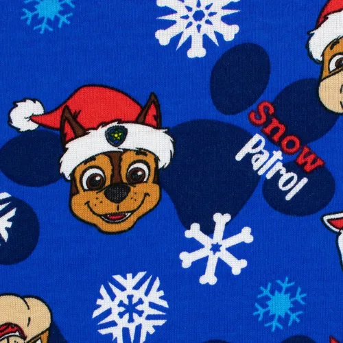 Vista 3 de Paw Patrol Pijama de Navidad para niños, Azul, Rojo