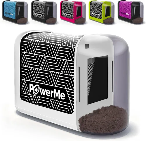 Vista 10 de Powerme - Sacapuntas eléctrico con batería para niños, escuela, hogar, oficina, aula, artistas, funciona con pilas, para lápices de colores, ideal