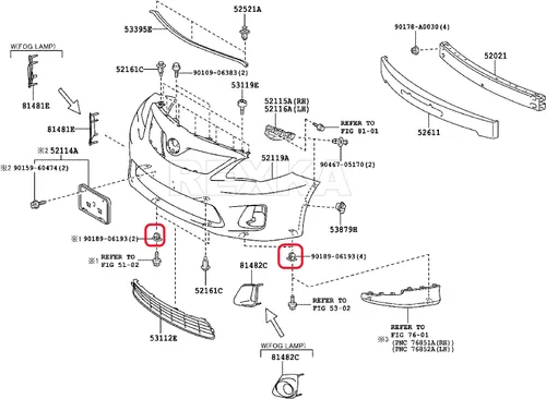 Vista 7 de Rexka 40 unids Soporte de parachoques delantero Splash Shield debajo de la cubierta Nylon Tuerca Ojal M5.5 Tornillo 90189-06193 para Toyota Lexus 40