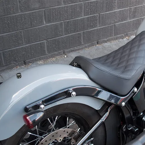 Vista 7 de Tuerca de perno de asiento Street Glide Sportster para Harley, tuerca de rosca estriada para guardabarros trasero de motocicleta Dyna Softail Road