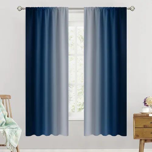 Vista 67 de SimpleHome Cortinas Pequeñas Negras Impermeables con Bolsillo para Barra Suave para Cocina, Cortinas Impermeables con Bolsillo para Barra