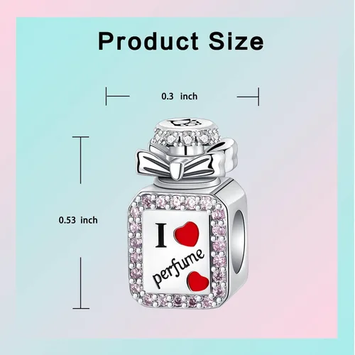 Vista 6 de LUXILLA Abalorio de plata de ley 925 para madre, hija, abuela, para familia, amor, madre, hija, abuela, para pulseras, collares, dijes, joyas