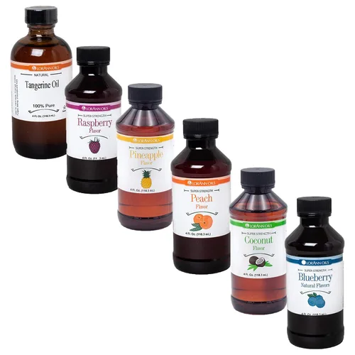 Vista 4 de LorAnn Super-Strength Pack #1 6 sabores afrutados en botellas de dram (0.0125 fl oz - 0.1 fl oz)