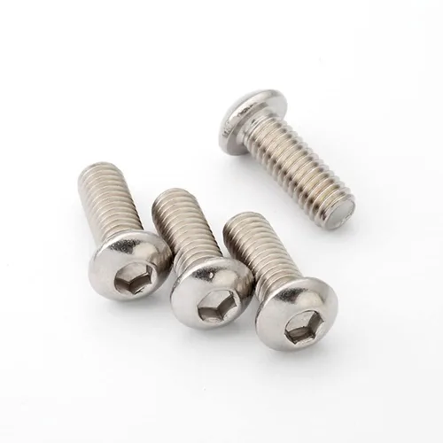 Vista 5 de 50 tornillos de cabeza de botón de 1/4-20 x 1-1/2, acero inoxidable 304 18-8, cabezal Allen, acabado brillante, rosca completamente a máquina