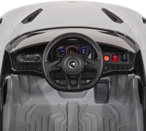 Vista 8 de McLaren 765LT 12V - Auto para niños con control remoto parental R/C (gris)