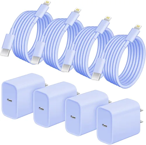Vista 8 de AISNI - Cargador rápido para iPhone 14/13/12 con cable de 6 pies de largo Azul
