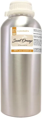 Vista 10 de Aceite esencial de naranja sanguina – 32 fl oz (32.0 fl oz) botella de aluminio con tapa de tapón – Aceite esencial 100% puro – GreenHealth