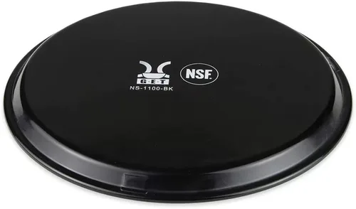 Vista 2 de G.E.T. NS-1100-BK - Bandeja redonda de plástico antideslizante sin BPA, 11 pulgadas, color negro