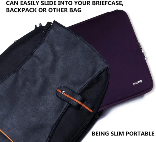 Vista 19 de Funda para portátil, bolsa de transporte con protección para computadora compatible con MacBook Air nuevo de 13 pulgadas M2/A2681 M1/A2337, MacBook